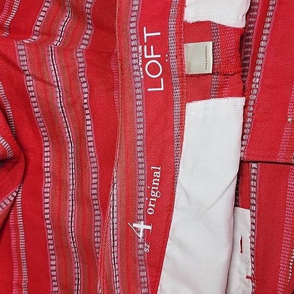 LOFT CORAL RED SHORT/SIZE 4 - Picture 4 of 11